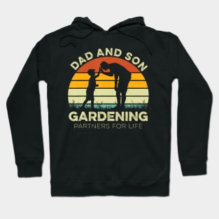 Father And Son Gardening Partners For Life Matching Family Hoodie